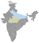 Inde • |0606/0647| • dynastie Harsha: carte